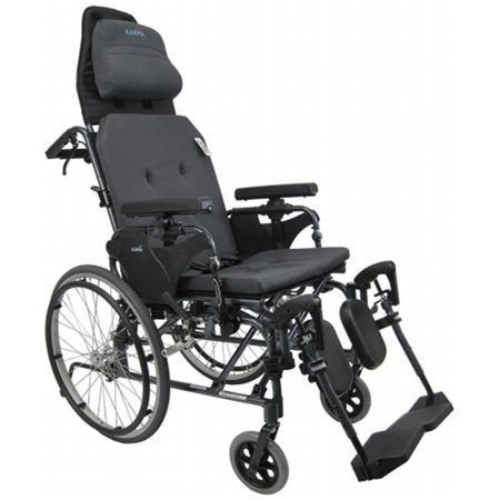 KARMAN HEALTHCARE Karman Healthcare MVP502-18 Premium Reclining Wheelchair-Diamond Black MVP502-18